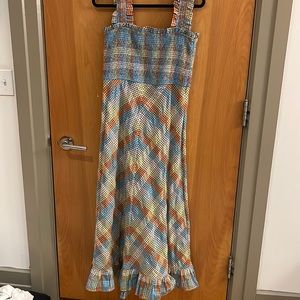 Ganni Multicolor Midi Dress